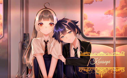 Couple bustup + bg Couple bustup + bg